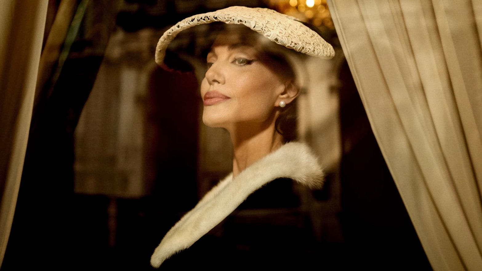 A still of Angelina Jolie as Maria Callas in Maria.