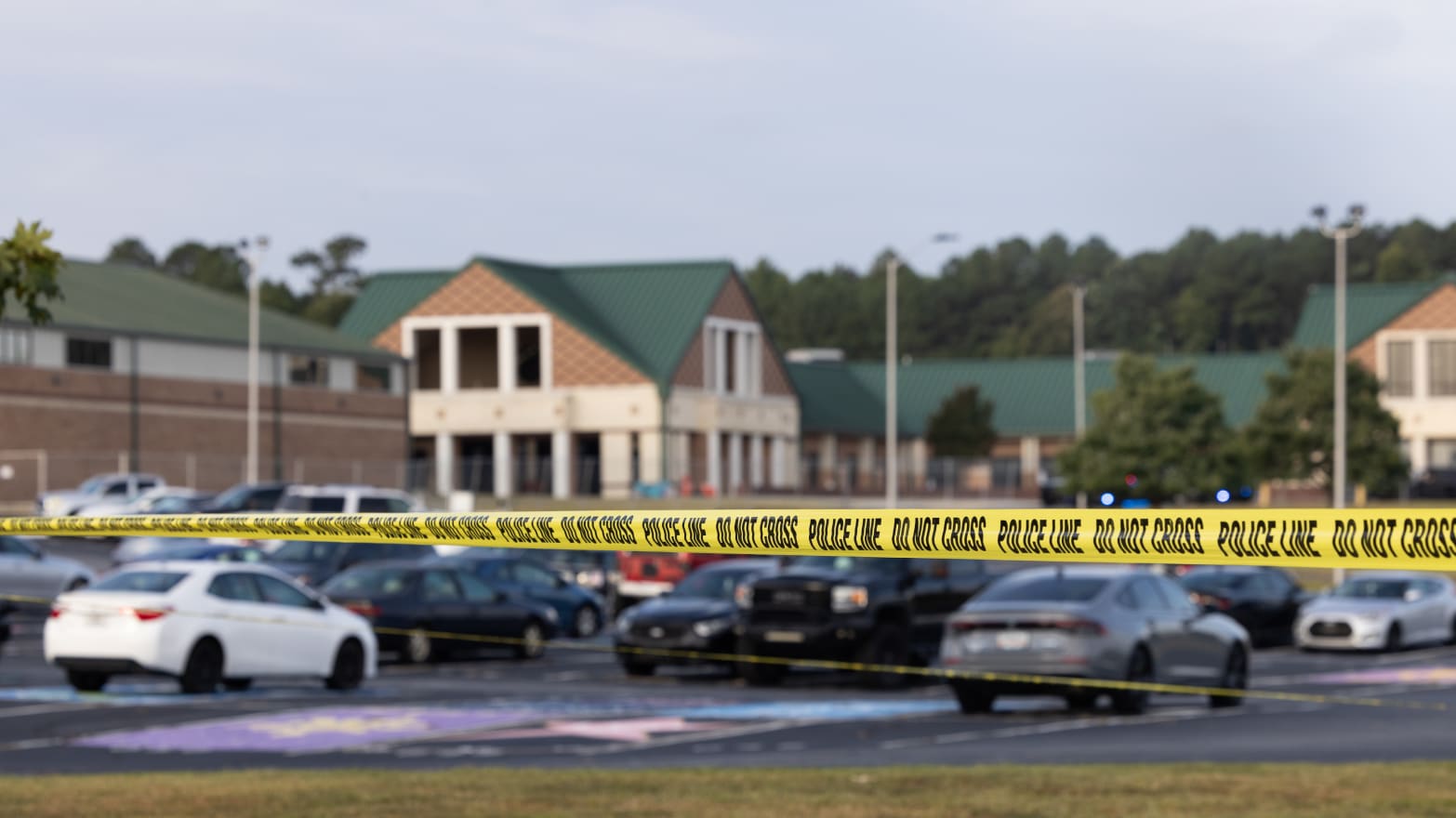 olice tape surrounds the perimeter of Apalachee High School on September 5, 2024 in Winder, Georgia.