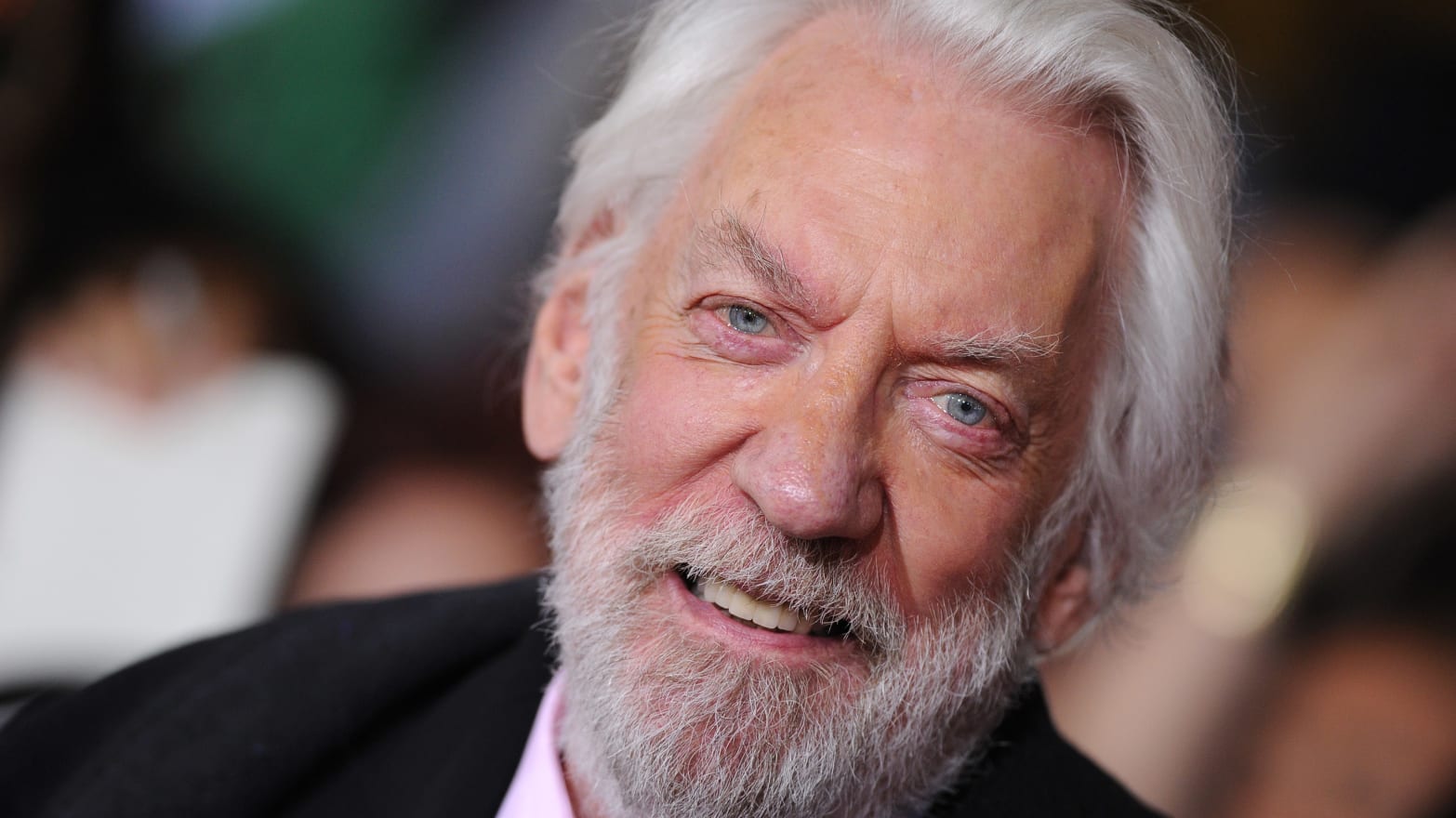 Actor Donald Sutherland arrives at the Los Angeles Premiere of 'The Hunger Games: Catching Fire' at Nokia Theatre L.A. Live on Nov. 18, 2013, in Los Angeles, California.