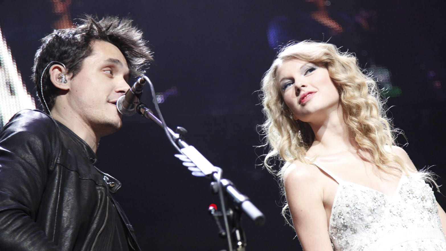 John Mayer and Taylor Swift at the Z100 JINGLE BALL 2009