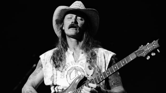 Dickey Betts of The Allman Brothers Band performs at Lakewood Amphitheater in Atlanta, Georgia Circa 1993.