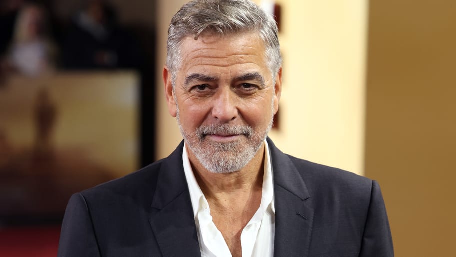 George Clooney on the red carpet in 2023. 