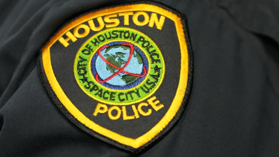 Houston police patch on a uniform