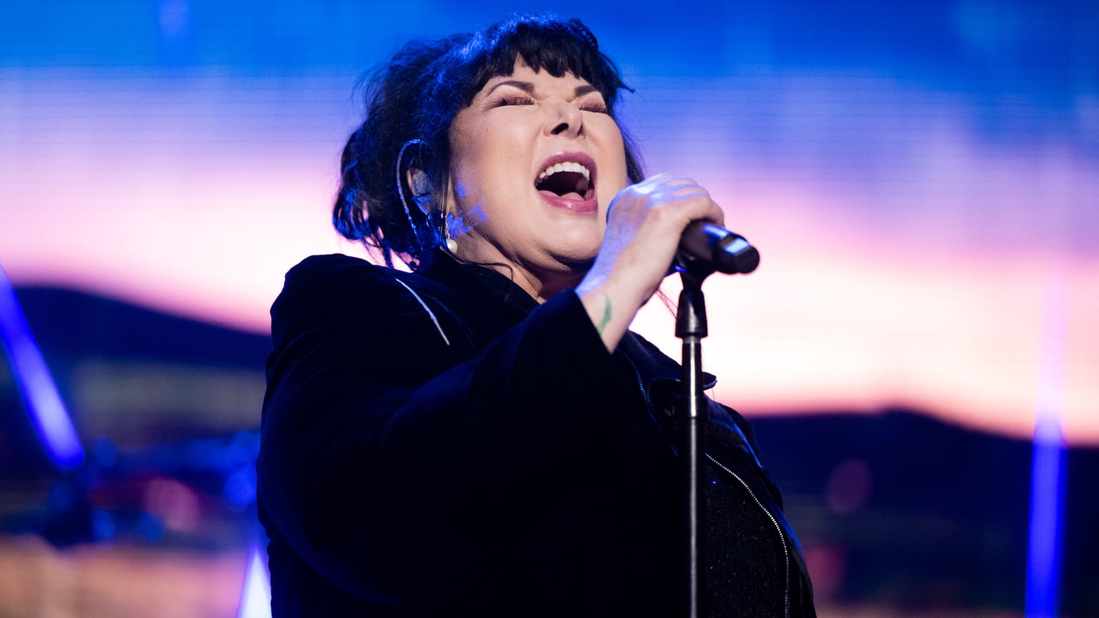 Rock and Roll Hall of Fame member Ann Wilson, singer of the classic rock band Heart, performs onstage.