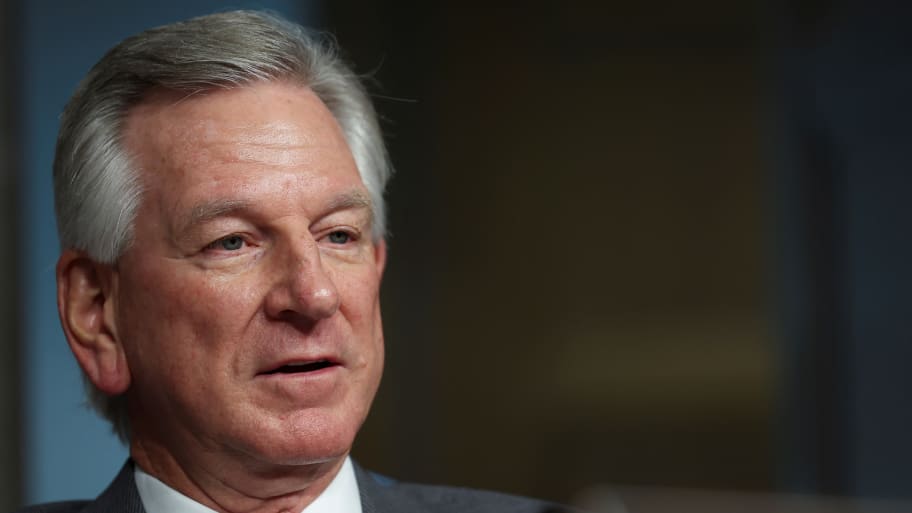 A picture of Alabama Senator Tommy Tuberville, who has recently giving confusing comments about his stance on whether or not he believes white nationalists are racist.