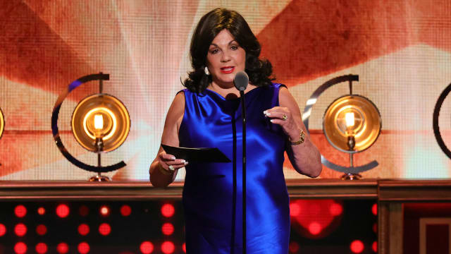 Broadway League President Charlotte St. Martin speaks onstage during Tony Awards: Act One, Live Pre-Show Of Exclusive Content On PLUTO TV at United Palace Theater on June 11, 2023 in New York City.