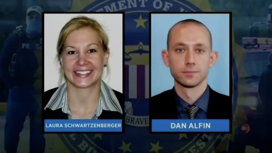 FBI special agents Laura Schwartzenberger and Daniel Alfin, who were shot dead while executing a search warrant related to child abuse material in Florida.