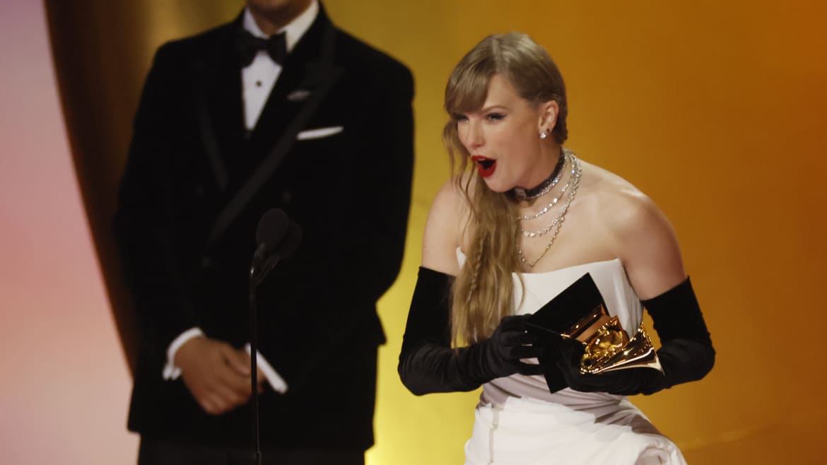 Taylor Swift Announces Brand New Album During Grammy Speech