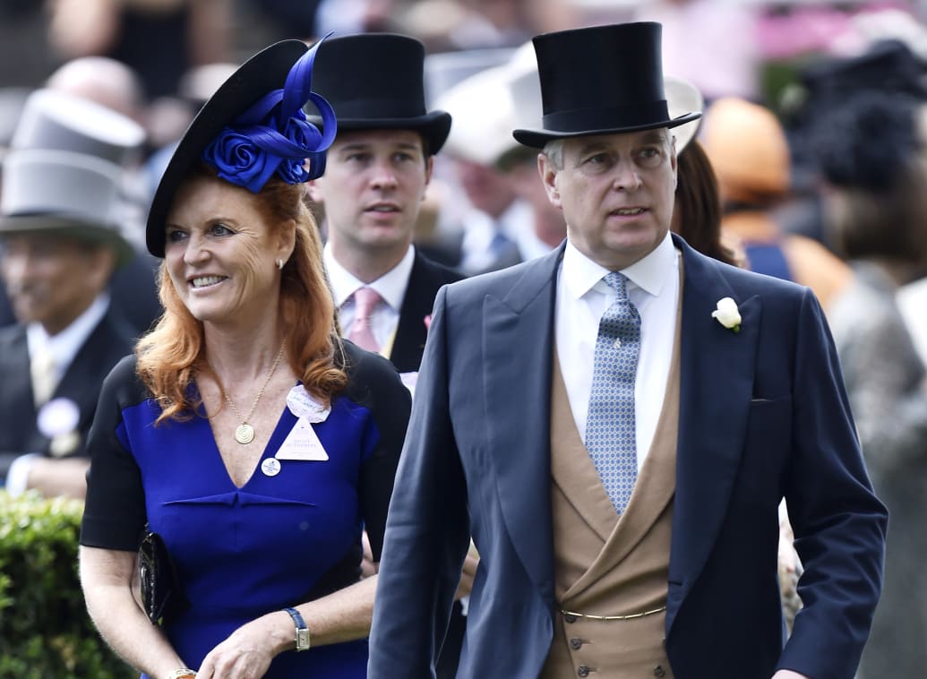 Sarah Ferguson, Duchess of York, left, and Prince Andrew, 2015.