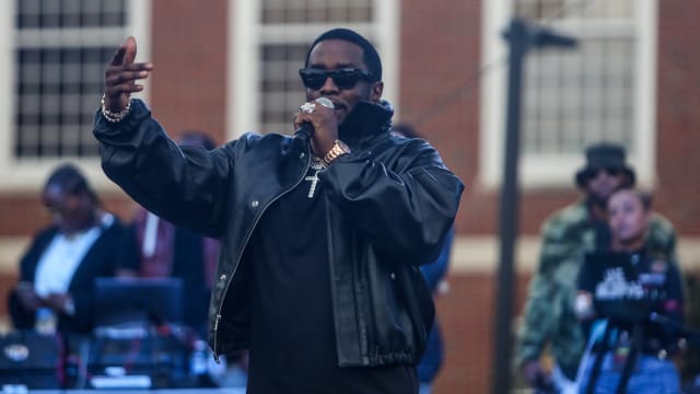 Sean “Diddy” Combs performs at Howard University's Yardfest