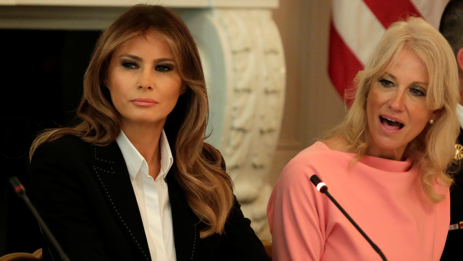 Kellyanne Conway and Melania Trump