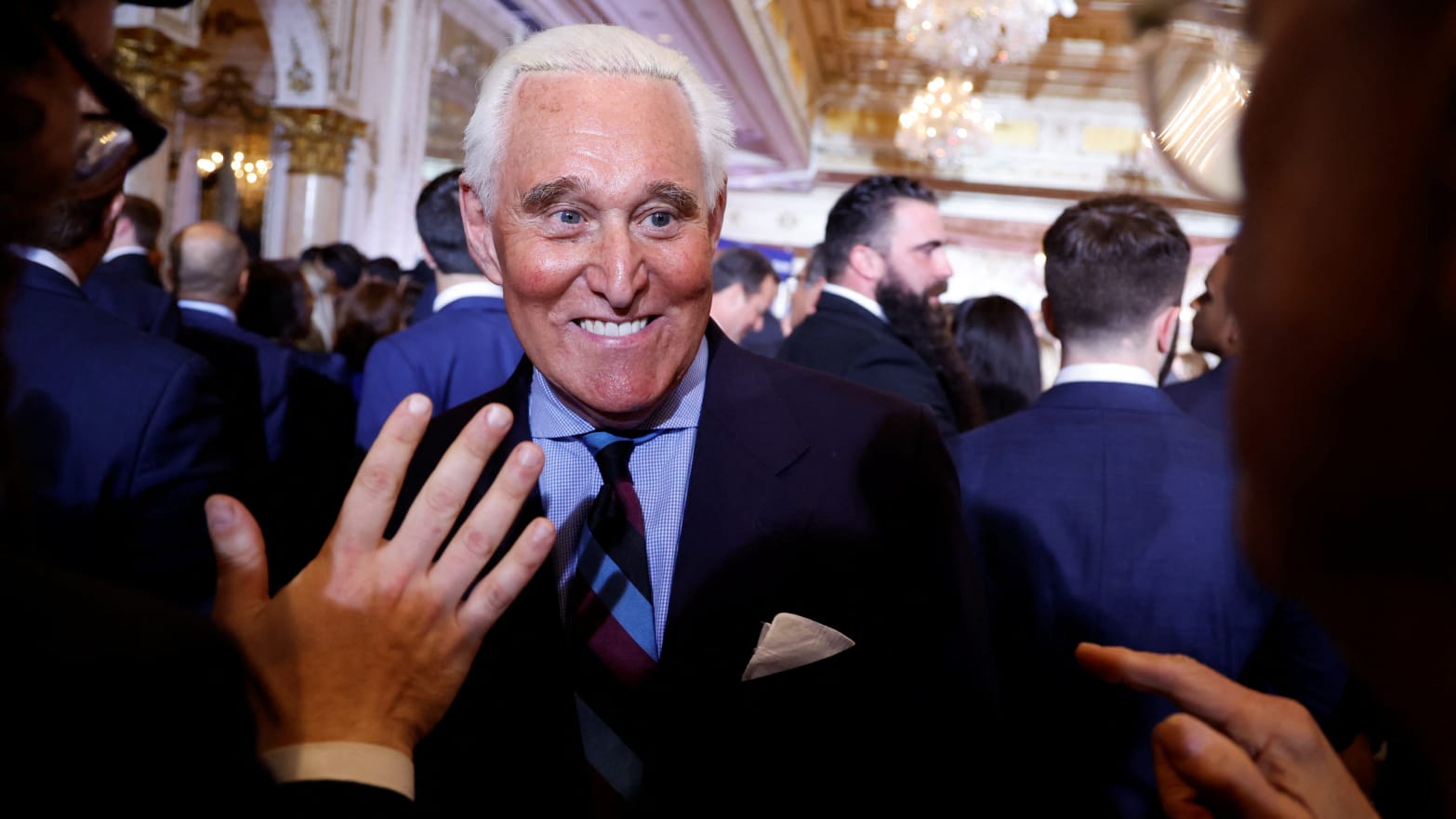 Roger Stone at Mar-a-Lago.