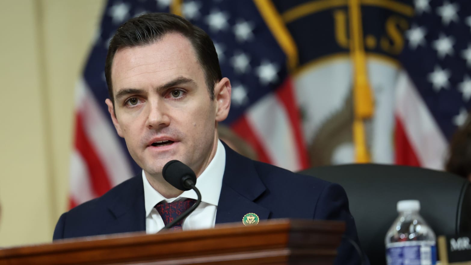 Chairman Mike Gallagher (R-WI) presides over a hearing of the House (Select) Strategic Competition Between the United States and the Chinese Communist Party Committee on Capitol Hill on January 31, 2024 in Washington, DC. 