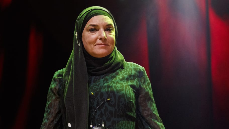 Sinead O'Connor performing in 2020 in Vancouver. 