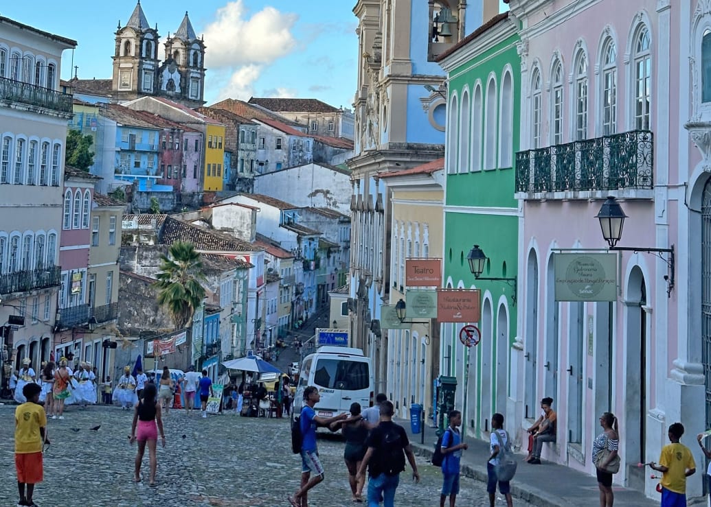 The streets of Salvador, Brazil.
