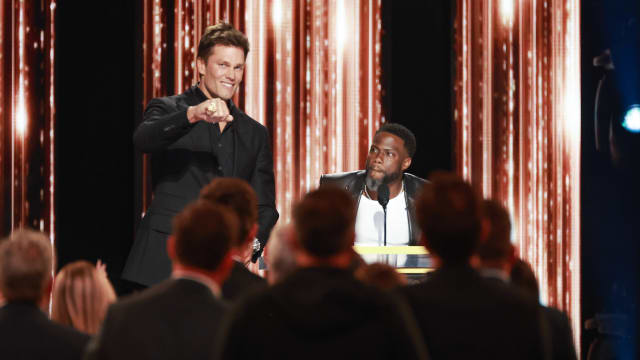 Tom Brady and Kevin Hart