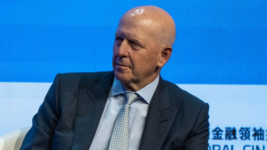 Chairman and CEO of  Goldman Sachs, David Solomon during the panel on Markets, trends and opportunities the Global Hong Kong Global Financial Leaders Investment Summit on November 7, 2023 in Hong Kong, China. 