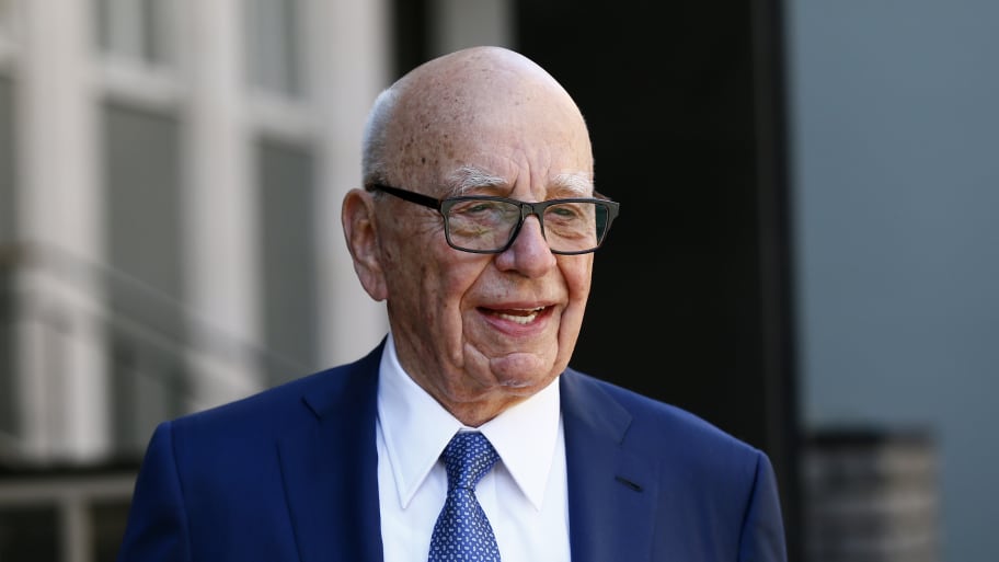Rupert Murdoch leaving his London home.