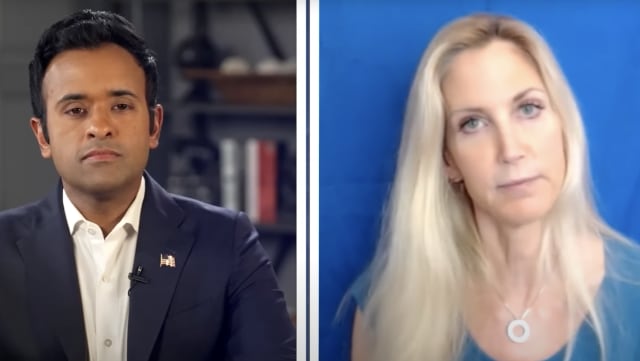 Ann Coulter told Vivek Ramaswamy she wouldn’t have voted for him because he’s “an Indian” during an appearance on his Truth Podcast. 