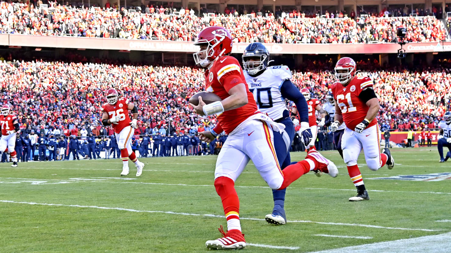 Kansas City Chiefs beat Tennessee Titans 35-24 for their first trip to  Super Bowl in 50 years