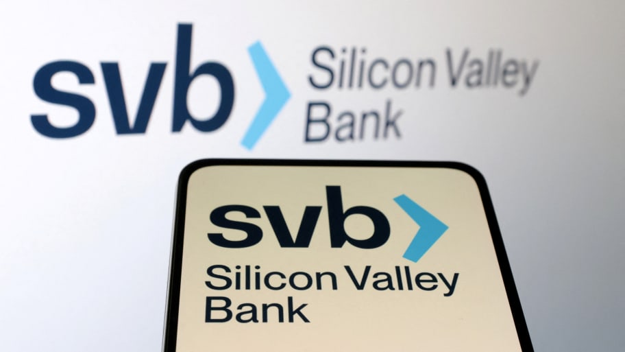 SVB (Silicon Valley Bank) logo is seen in this illustration taken March 10, 2023. 