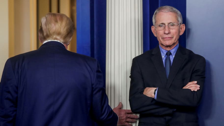 Donald Trump and Dr. Anthony Fauci