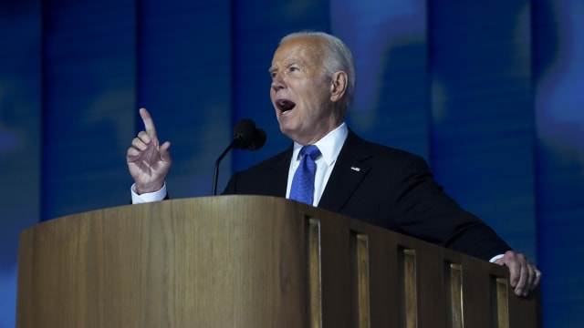 President Biden at the DNC.