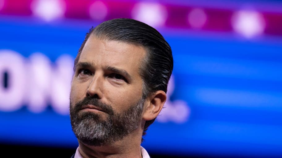 Donald Trump Jr. speaks at a Conservative Political Action Conference.
