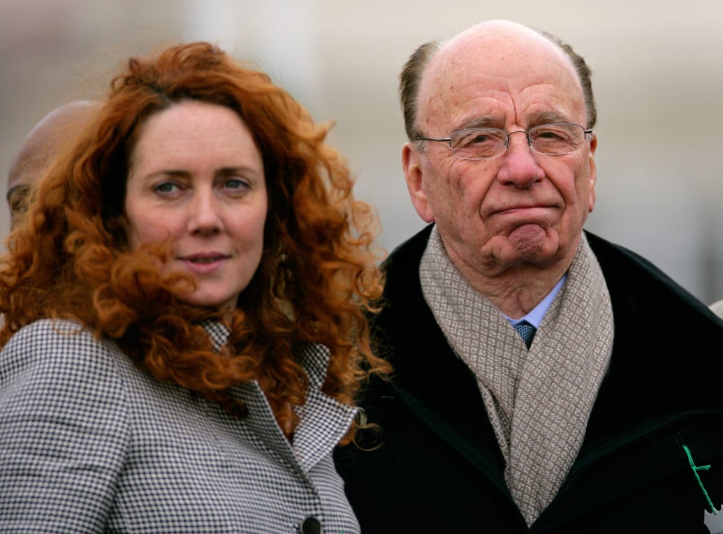 Rebekah Brooks (formerly Wade) and Rupert Murdoch attend day 3 of the Cheltenham Horse Racing Festival on March 18, 2010 in Cheltenham, England. (Photo by Indigo/Getty Images)