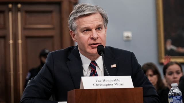 FBI Director Christopher Wray said he “would be hard-pressed to think of a time where so many threats to our public safety and national security were so elevated all at once.”