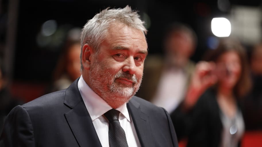 Luc Besson arrives for the screening of the movie “Eva” at the 68th Berlin International Film Festival Berlinale in Berlin,Germany, Feb. 17, 2018. 