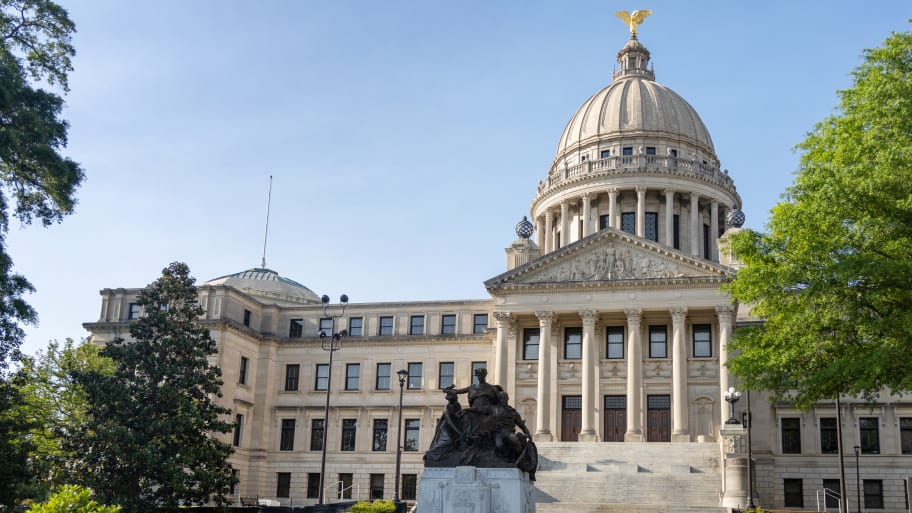 The Mississippi State Capitol building in Jackson, Mississippi, U.S., May 3, 2022.