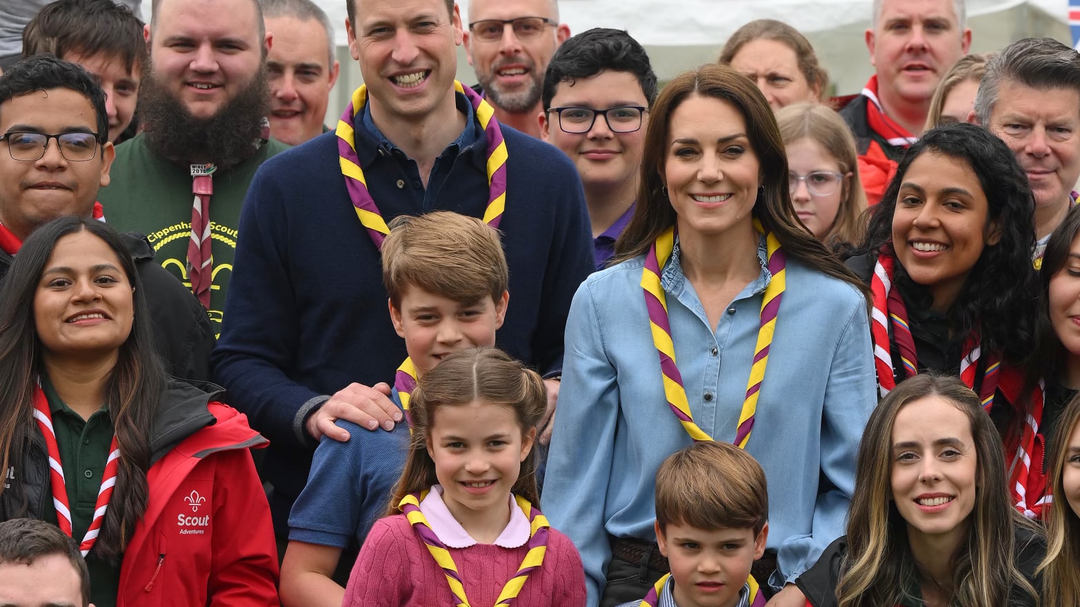 Catherine, Princess of Wales, Prince William, Prince of Wales, Prince George of Wales, Prince Louis of Wales and Princess Charlotte of Wales