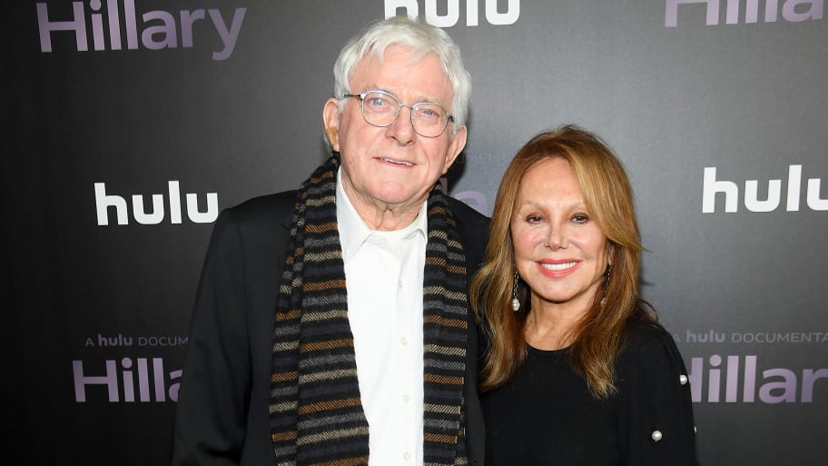 Phil Donahue and Marlo Thomas at a movie premiere in 2020. 