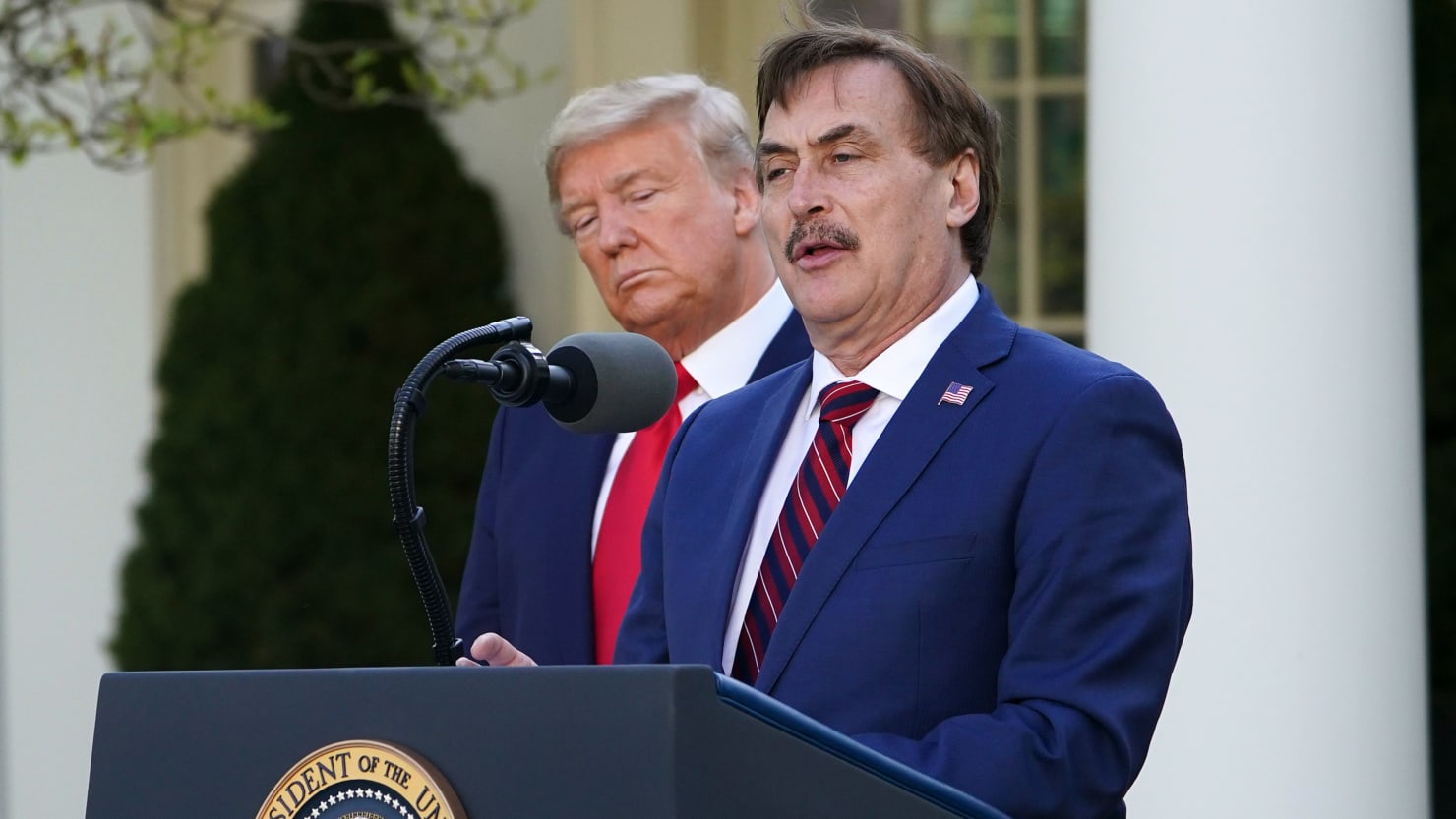 MyPillow CEO Mike Lindell hires Charles Harder to go after the Daily Mail for Jane Krakowski Affair Story