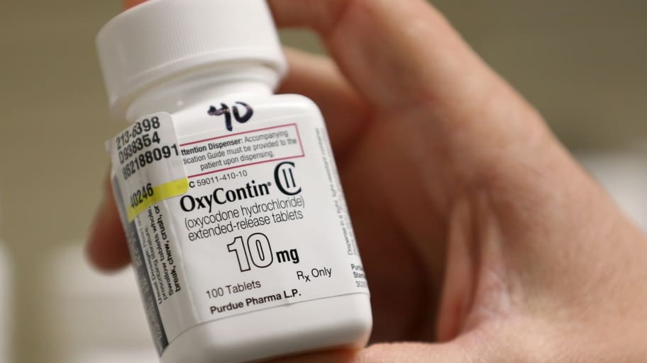 A bottle of oxycontin