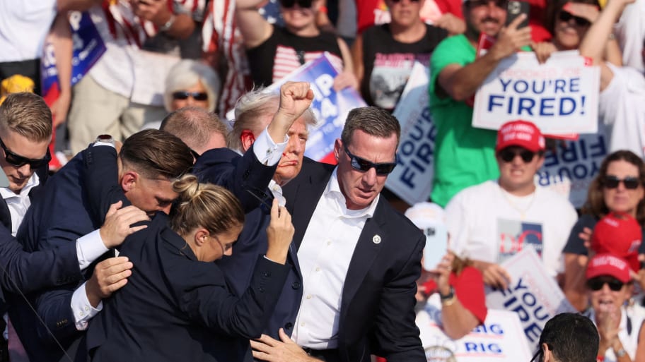 Donald Trump at the Butler rally July 13