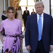 Photograph of Donald and Melania Trump.