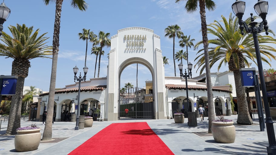 The entrance to Universal Studios Hollywood.
