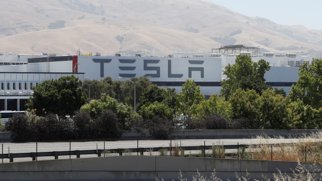 A Tesla factory in Fremont, California.