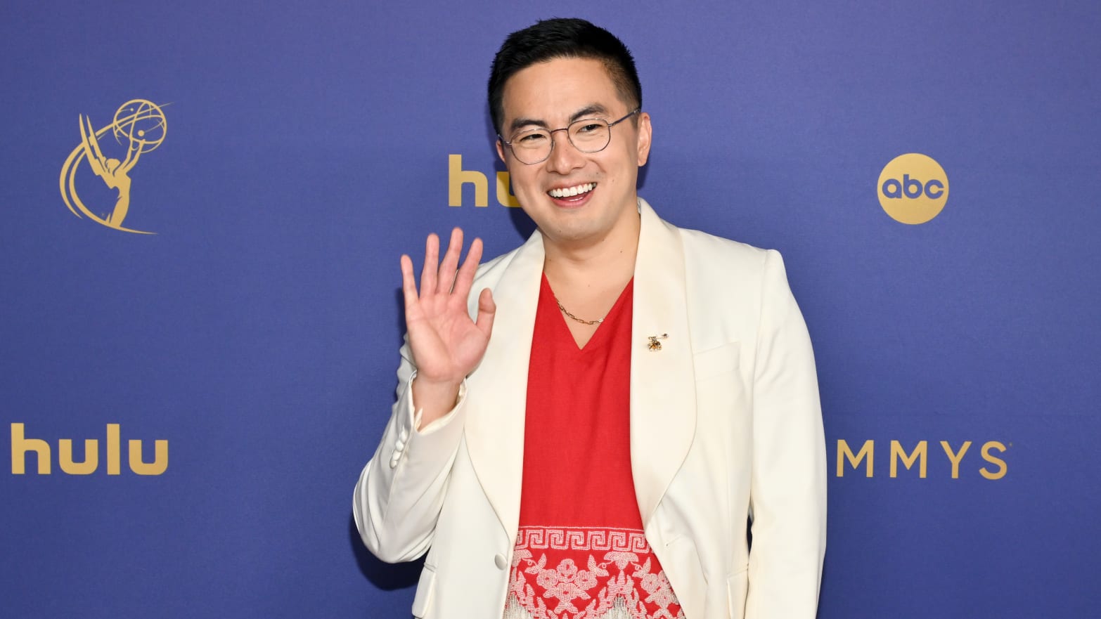 Bowen Yang at the 2024 Emmy Awards. 