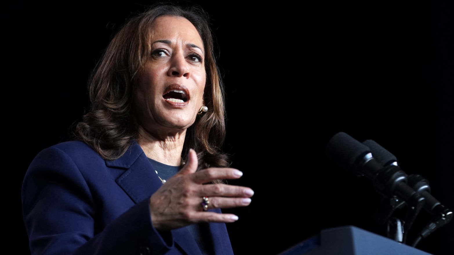 U.S. Vice President Kamala Harris delivers remarks during the Sigma Gamma Rho Sorority Inc.'s 60th International Biennial Boule event in Houston, Texas, U.S., July 31, 2024.