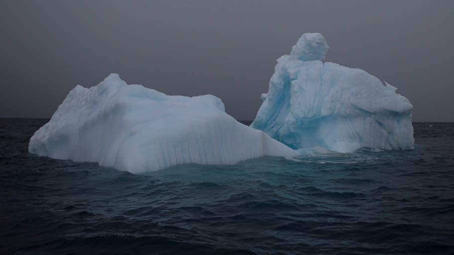 An iceberg floats near Two Hummock Island, Antarctica, February 1, 2020. Picture taken February 1, 2020. 