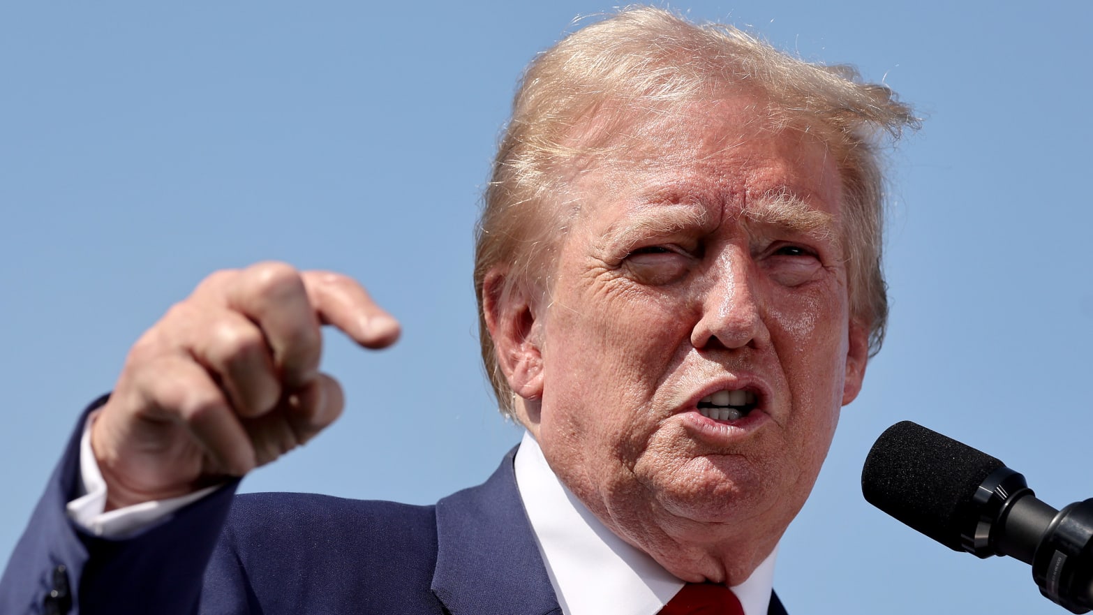 Donald Trump blamed the rhetoric of Kamala Harris and Joe Biden for his latest assassination attempt.