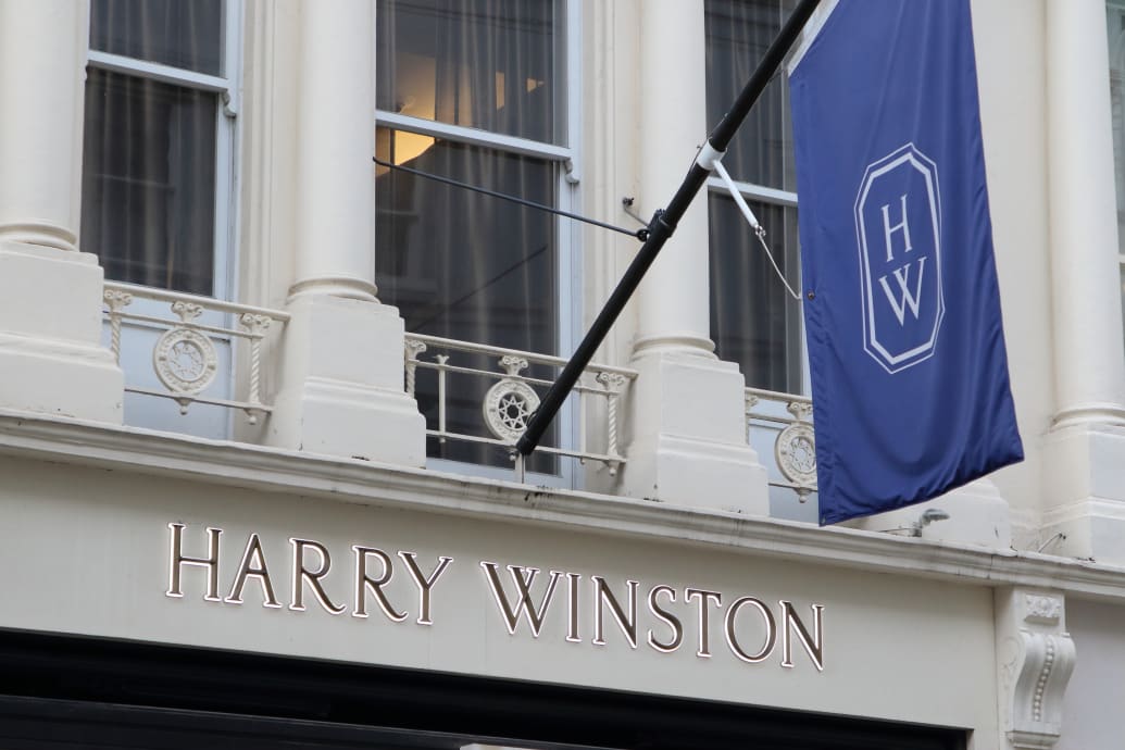 A photo of a Harry Winston store on London's New Bond Street.