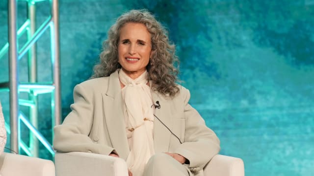 Andie MacDowell during the 2024 TCA Winter Press Tour