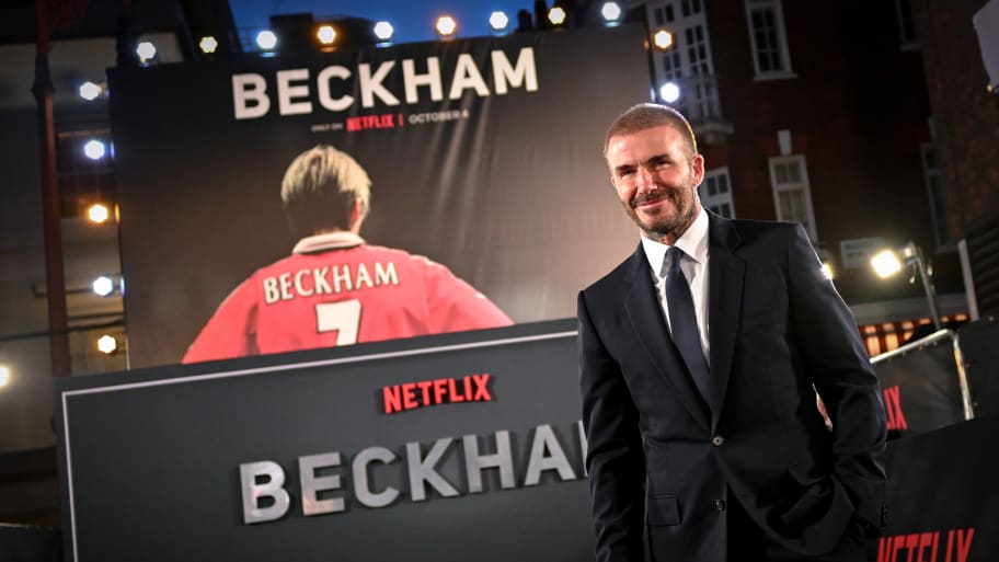 David Beckham attends the U.K. premiere of his documentary, Beckham