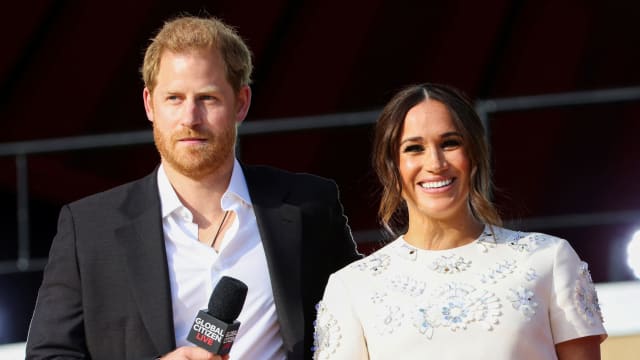 Prince Harry and Meghan Markle in 2021.
