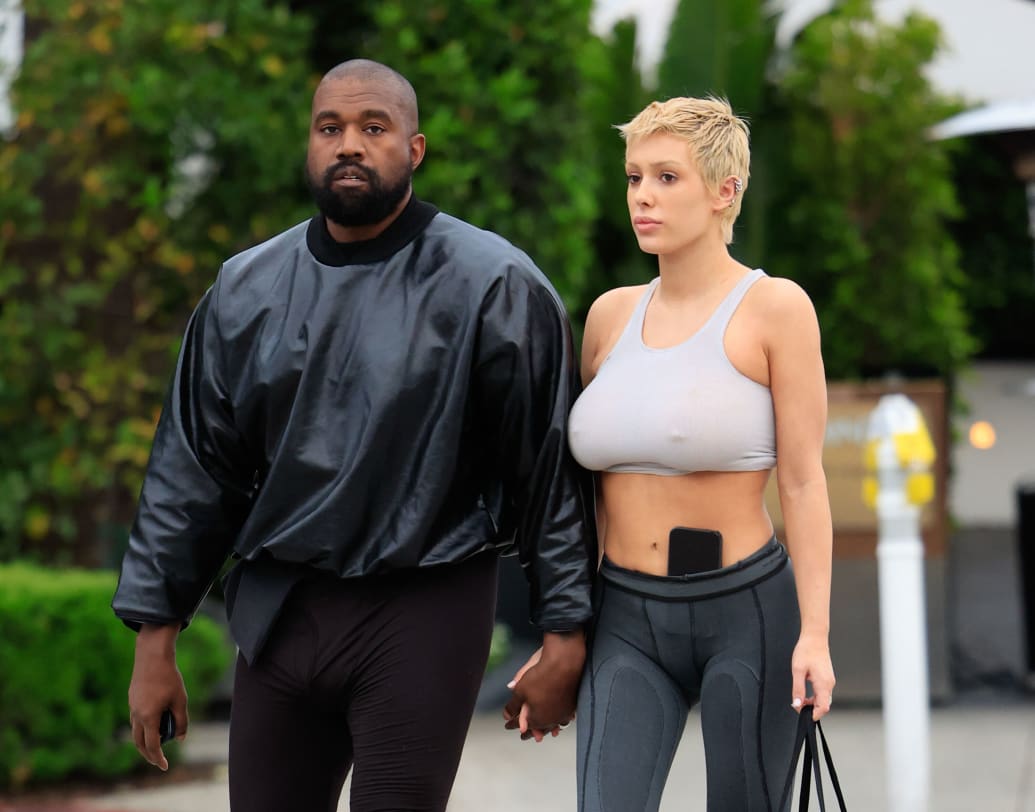 Kanye West and Bianca Censori walk in Los Angeles