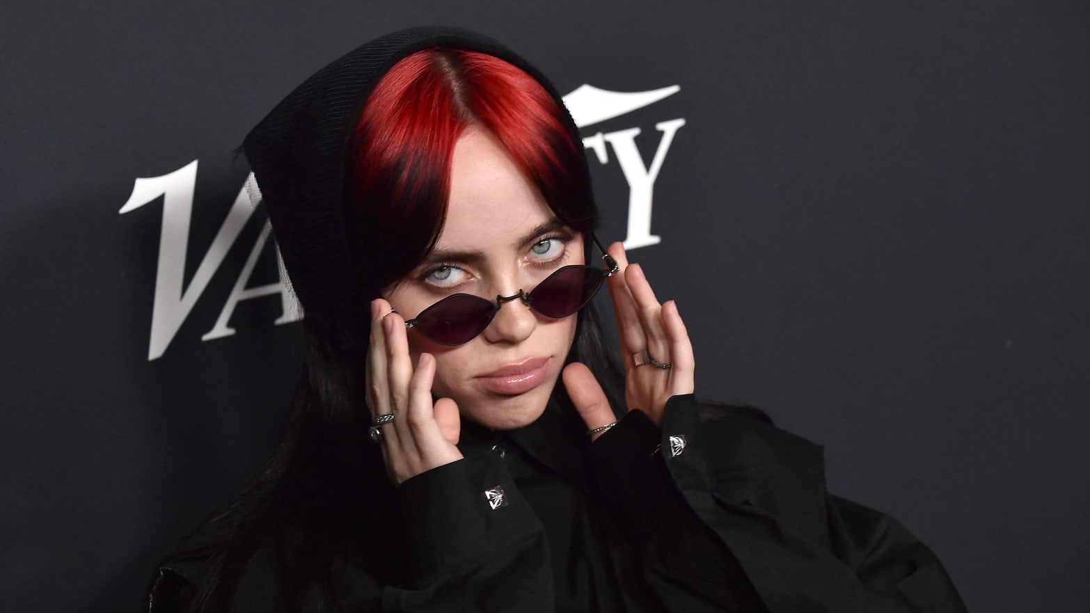 Billie Eilish arrives for Variety's Power of Women event at Mother Wolf in Los Angeles.